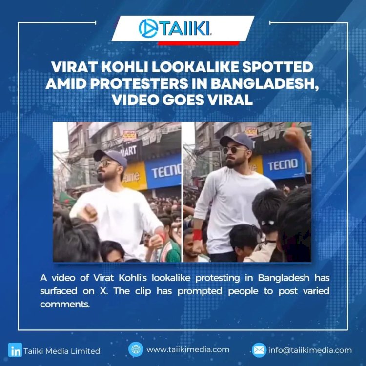 VIRAT KOHLI LOOKALIKE SPOTTED AMID PROTESTERS IN BANGLADESH, VIDEO GOES VIRAL