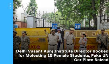 Delhi Vasant Kunj Institute Director Booked for Molesting 15 Female Students, Fake UN Car Plate Seized